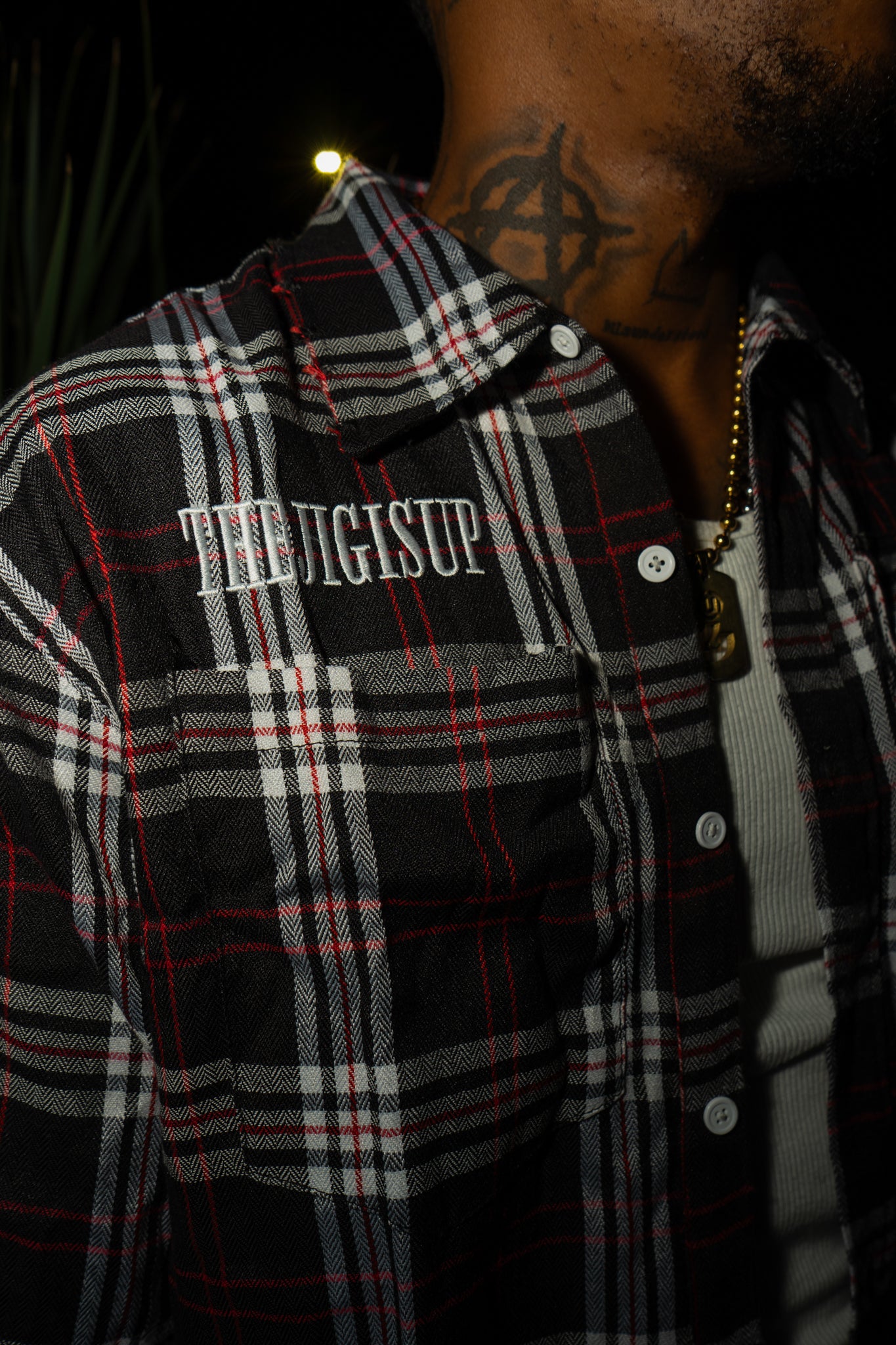 SMOKE & ASH DISTRESSED FLANNEL