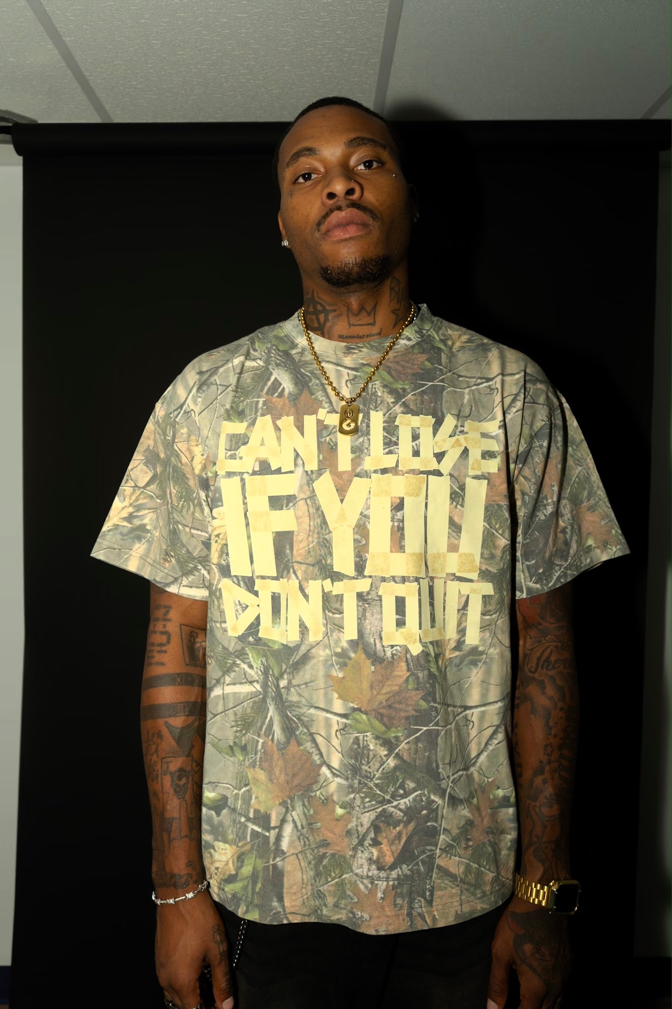 MESSAGE TEE - CAMO