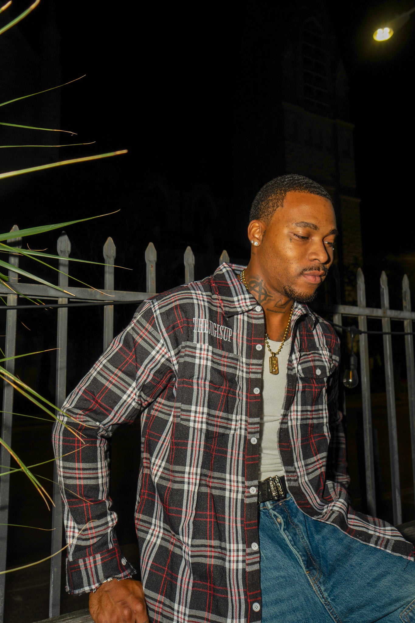 SMOKE & ASH DISTRESSED FLANNEL